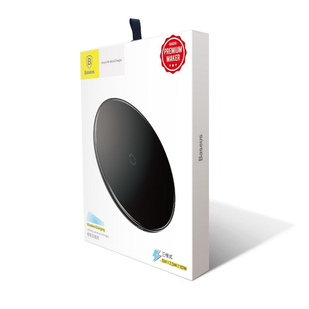 

Беспроводная зарядка Baseus Simple Wireless Charger, чёрный