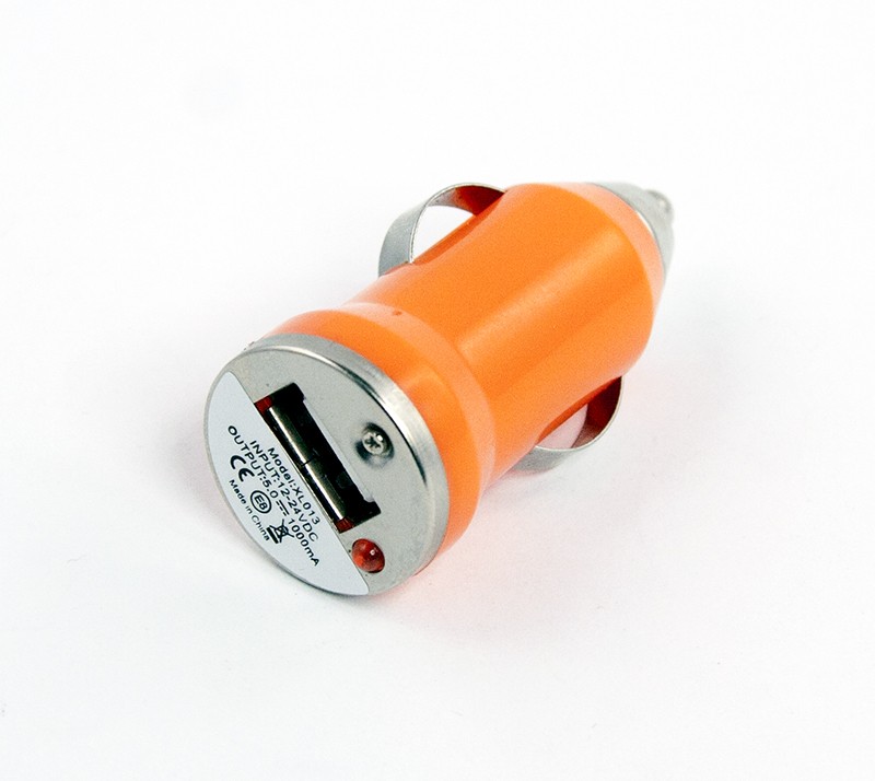 АЗУ «LP» с USB выходом 1А (оранжевый/коробка)