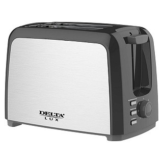 

Тостер DELTA LUX DL-090 нерж.,черный: 750 Вт