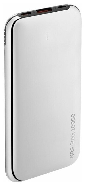 фото Аккумулятор deppa nrg steel 10000 mah, зеркальный