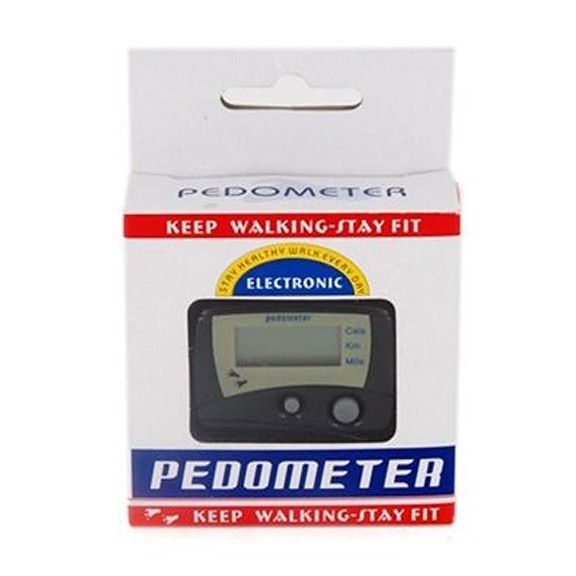 Электронный шагомер Черный
