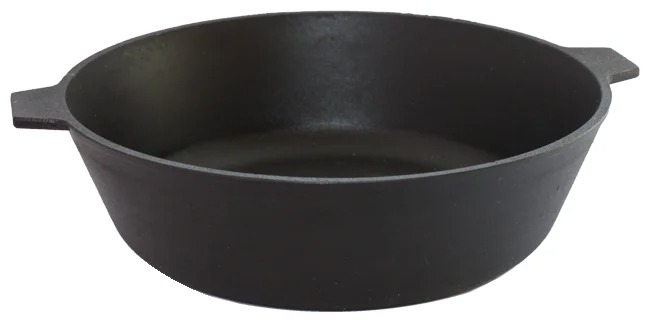 

Сковорода чугунная У 6060 литая 260х60 с двумя ушками