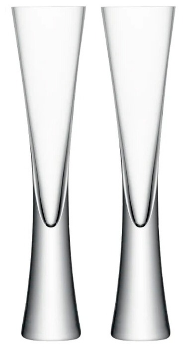 

LSA Набор бокалов Moya champagne flute 2 шт. 170 мл бесцветный