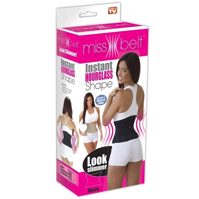 фото Пояс для похудения мисс белт утягивающий, s-m