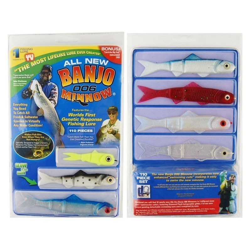 фото Набор приманок для ловли хищной рыбы - banjo 006 minnow