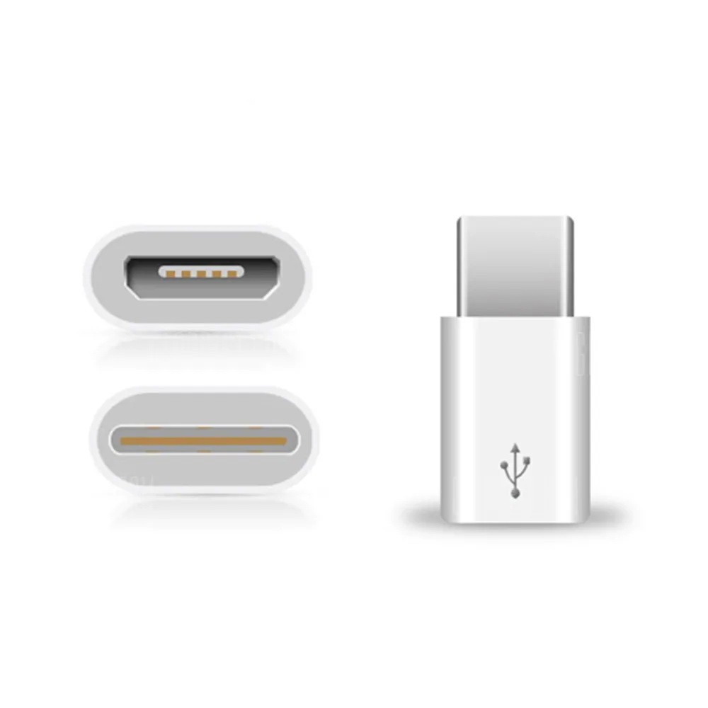 Переходник Type C папа - Micro USB мама, Белый от MELEON