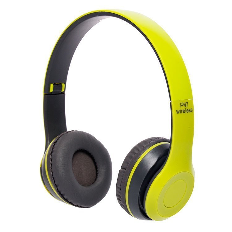фото Беспроводные наушники bluetooth p47, зеленые