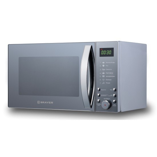 

Микроволновая печь Brayer BR2504, 900 Вт, 25 л, цифровое управление, 7 режимов