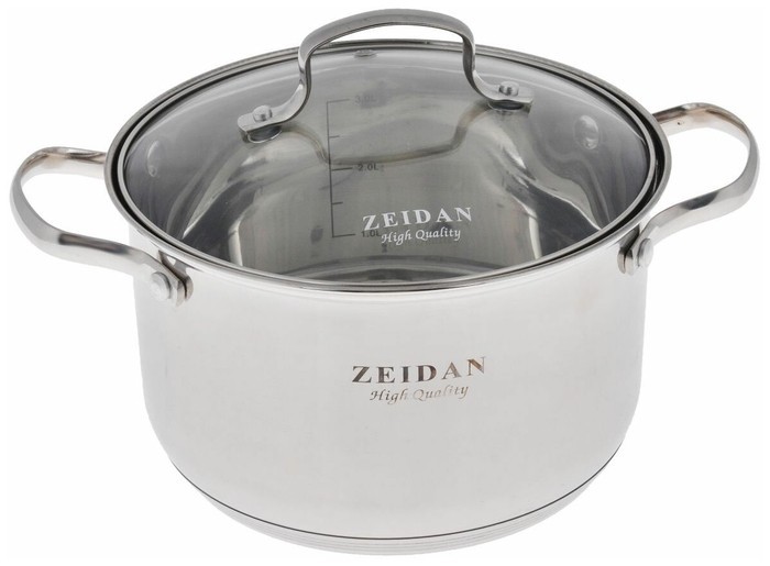 

Кастрюля Zeidan Z50244, 4 л, серебристый