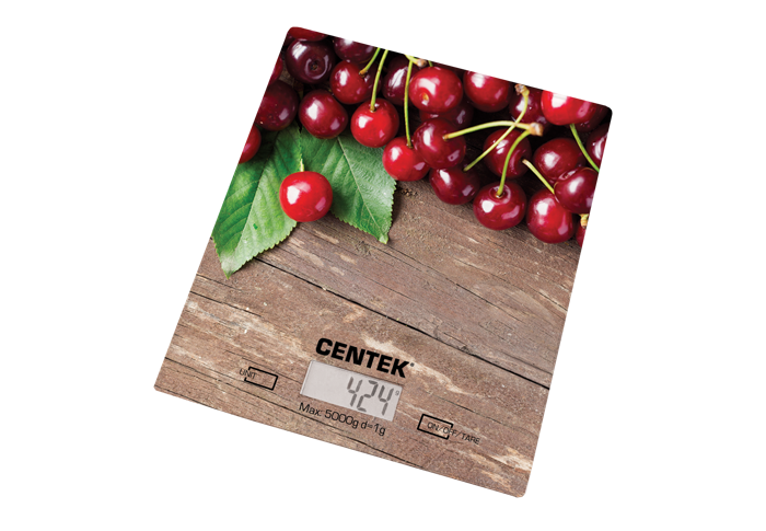 

Весы кухонные элекронные Centek CT-2462 Вишня (12)