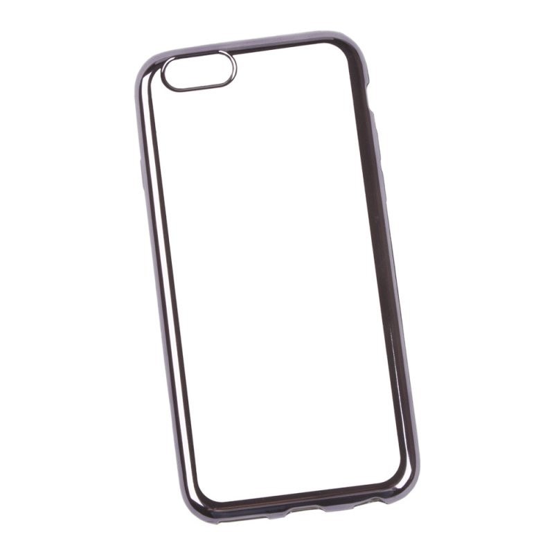 

Силиконовый чехол «LP» для iPhone 6/6s (4,7") TPU (прозрачный с черной хром рамкой) европакет