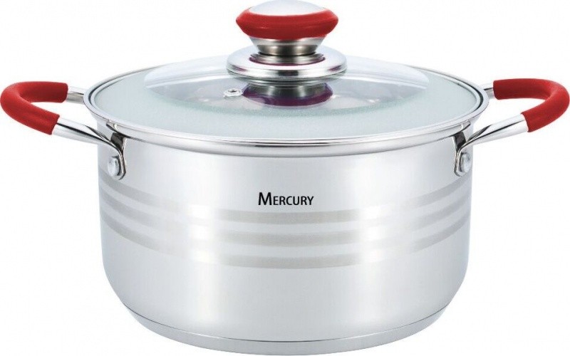 

Кастрюля Mercury MC-6308 (6) с крышкой 4,7 л 22 см