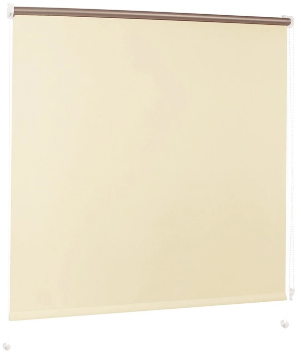 

Рулонная штора Blackout Brabix светонепроницаемая миниролло (кремовый/серебро), 50х175 см