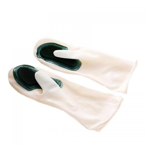 фото Волшебные силиконовые перчатки для мытья посуды 2 шт.