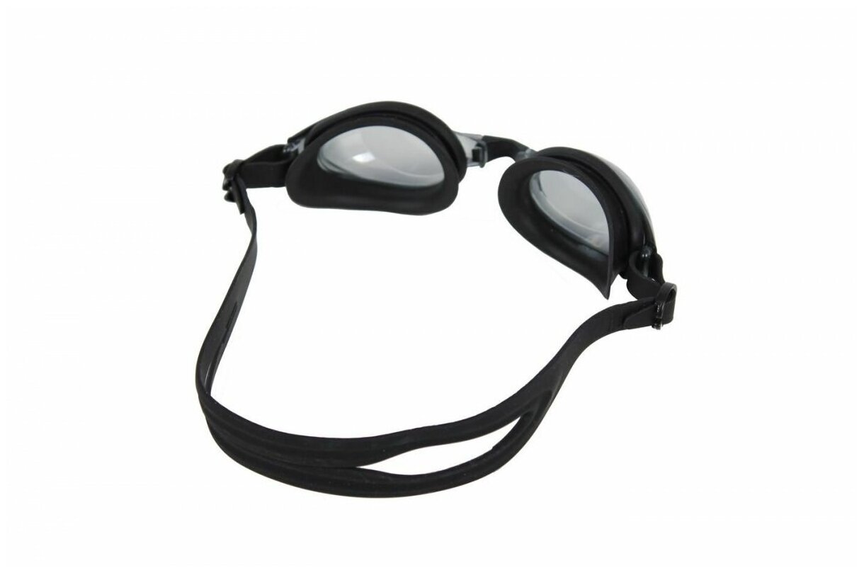 Очки для плавания BRADEX Регуляр, черные, цвет линзы - серый от MELEON