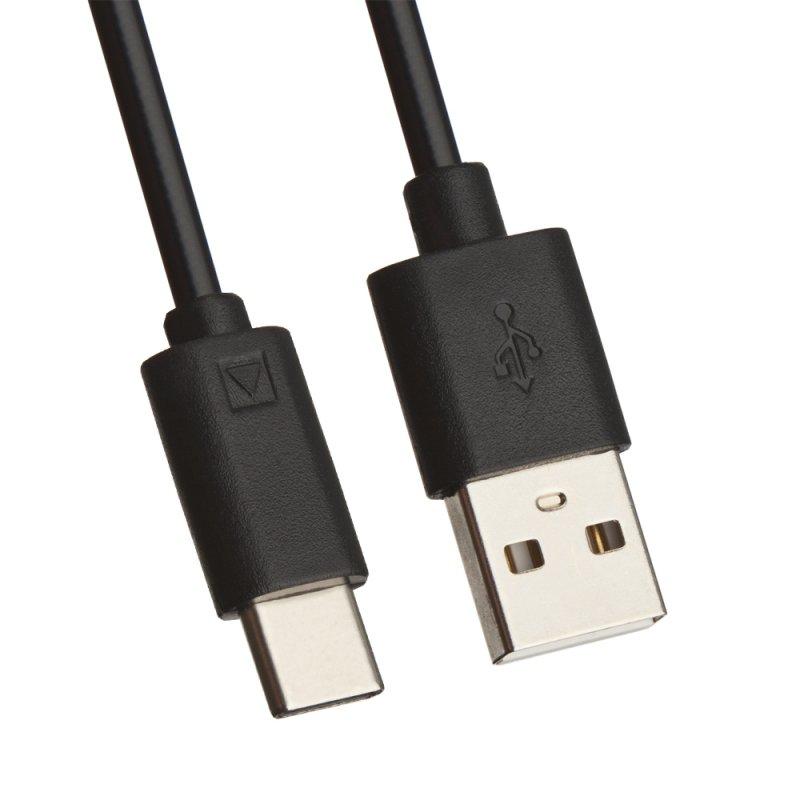 АЗУ «LP» с двумя USB выходами 2,1А + USB кабель USB Type-C «Barrel Series» (черное/европакет)