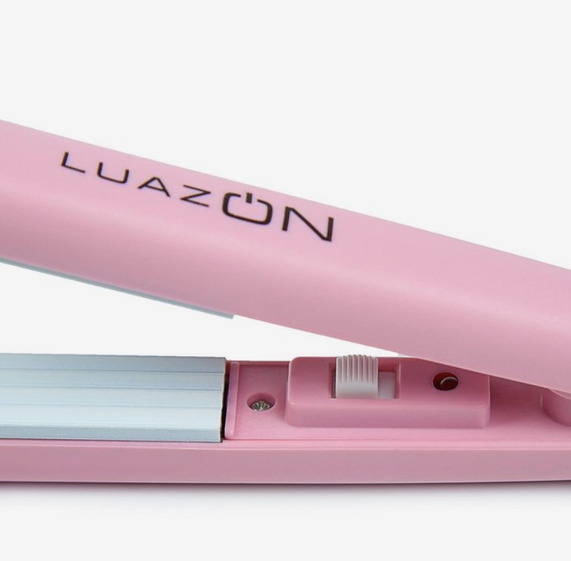 Щипцы-гофре мини LuazON LW-26 25 Вт керамическое покрытие розовый