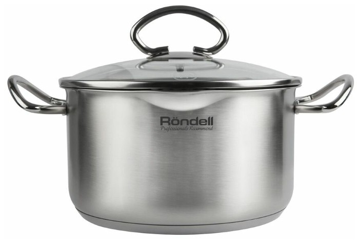 

Кастрюля Rondell Edel, 2.1 л, стальной