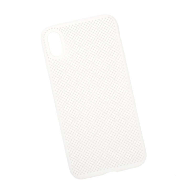 фото Силиконовый чехол «lp» для iphone xs max «silicone dot case» (белый/коробка)