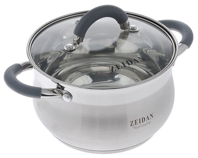 

Кастрюля Zeidan Z50251, 3 л, серебристый