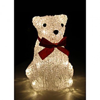 Купить Гирлянда BEAR-01, украшение Медвежонок,16шт светод.ламп, 12*12*16.5см, бат. 3*АА (не в компл.), тепл