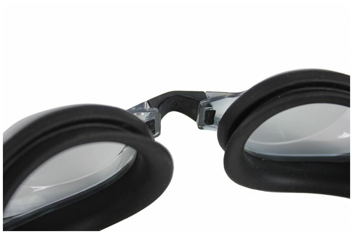 Очки для плавания BRADEX Регуляр, черные, цвет линзы - серый от MELEON