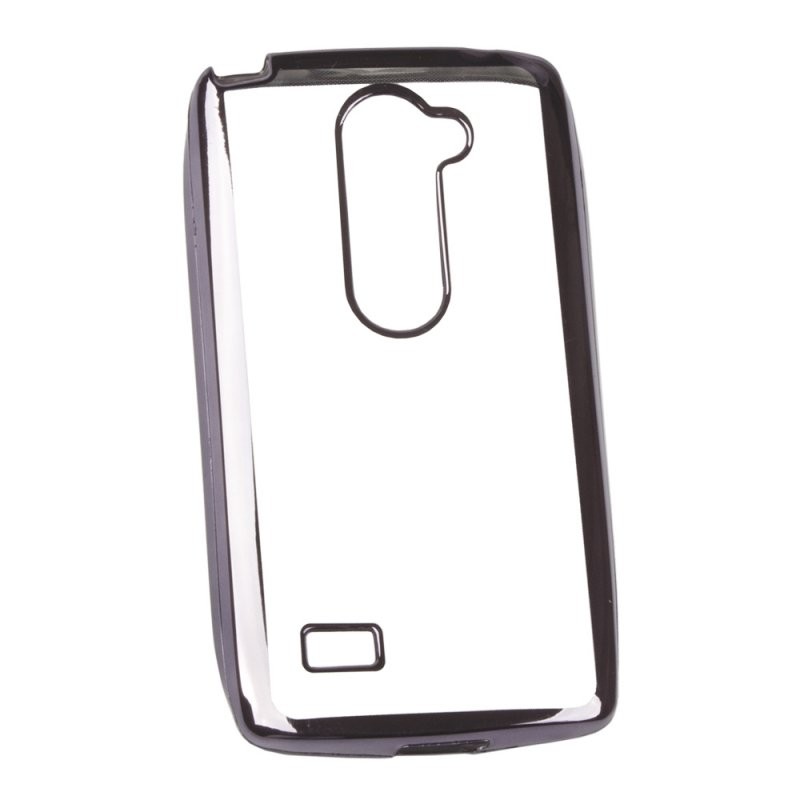 

Силиконовый чехол «LP» для LG Leon H324 TPU (прозрачный с черной хром рамкой)