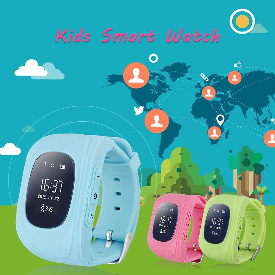 Детские часы GPS трекер Smart Baby Watch Q50, Синий