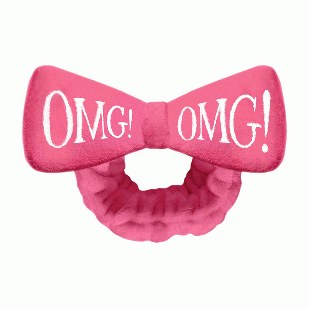 

Повязка на голову бант OMG, розовый