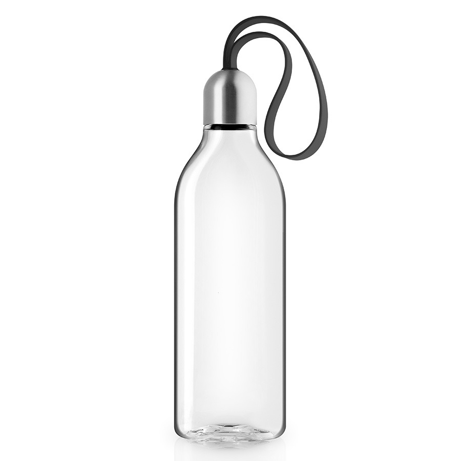 Бутылка для воды Eva Solo плоская 500 мл металл, силикон, пластик black от MELEON