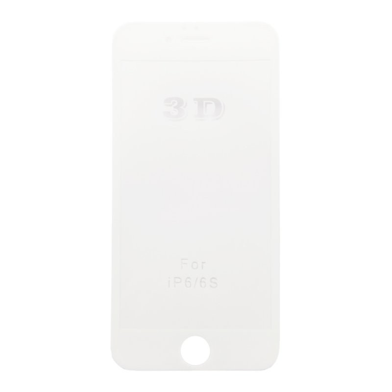 

Защитное стекло «LP» для iPhone 6/6s Tempered Glass 3D с рамкой 0,33 мм. 9H (ударопрочное/белое)
