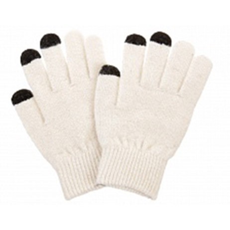 Перчатки для сенсорных экранов - 3 пальца, Белый от MELEON