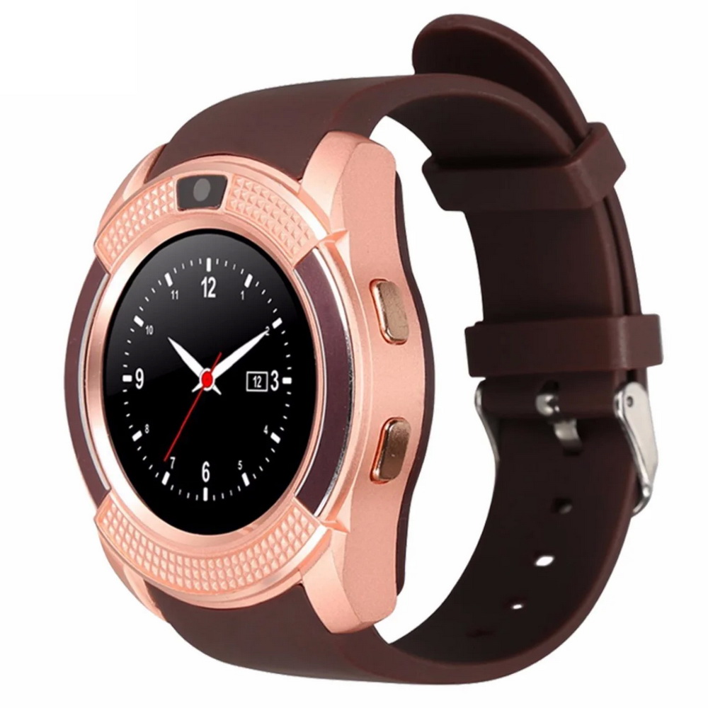 Смарт-часы Smart Watch V8, коричневый