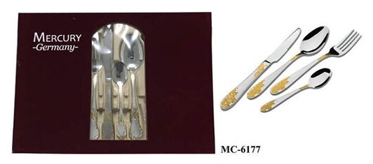 фото Столовый набор 24пр mercury mc-6177