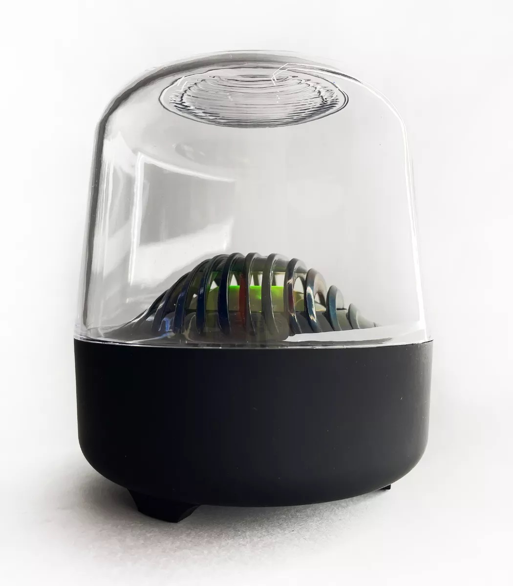 Беспроводная портативная акустическая система Big Diamond, Bluetooth колонка с умной подсветкой, глубокий звук, прозрачный от MELEON