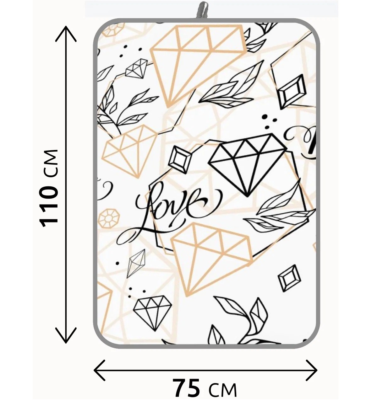 фото Коврик для глажки белья кг/2 ника бриллианты