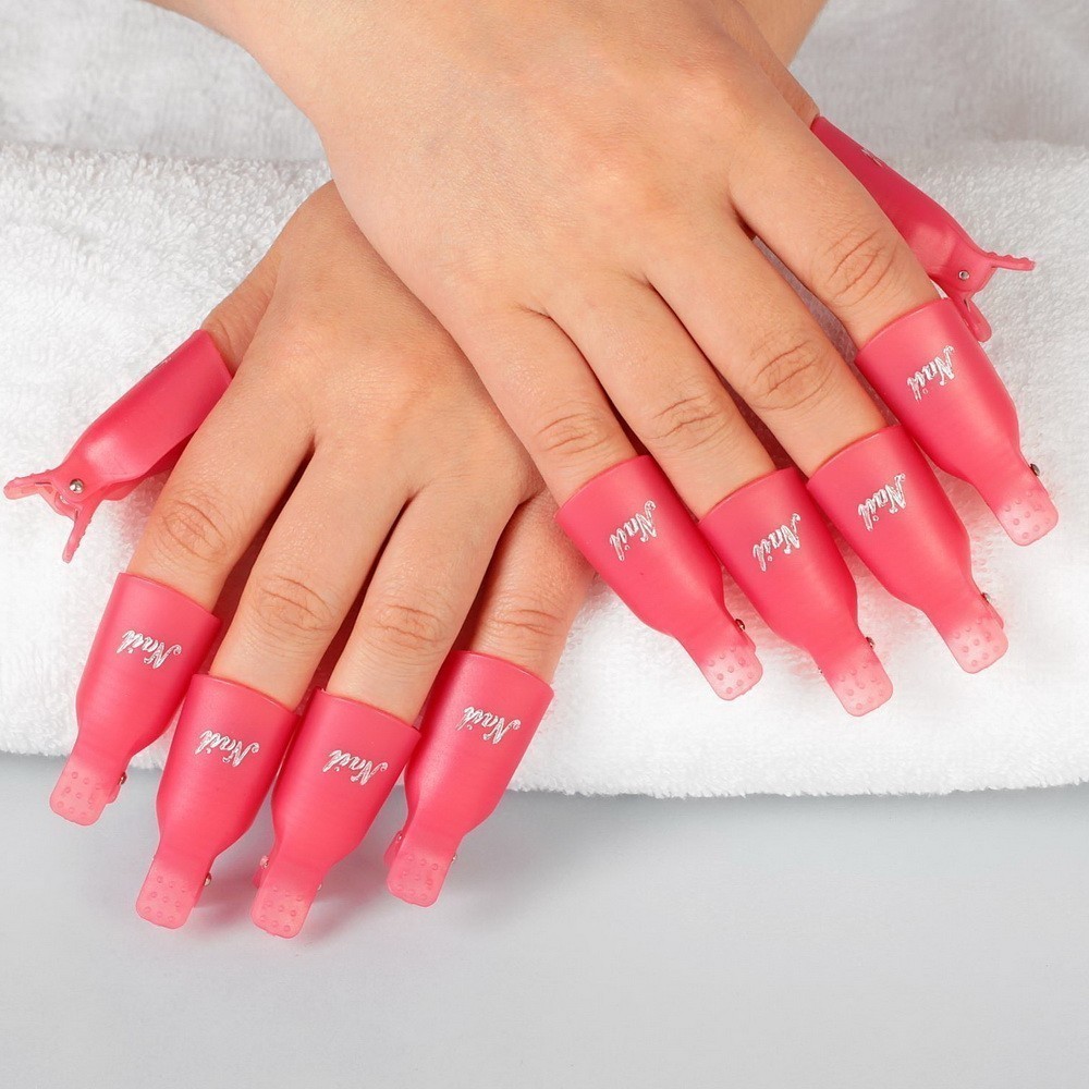 фото Набор зажимов для снятия гель-лака, цвет микс