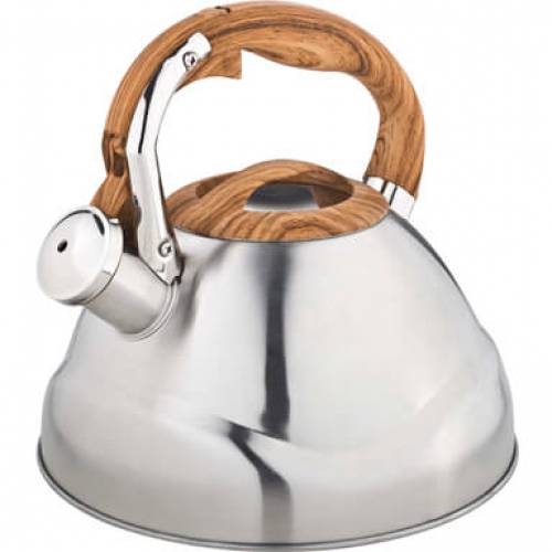 

Чайник металлический Bekker Premium BK-S603, 3 литра, деревянная ручка