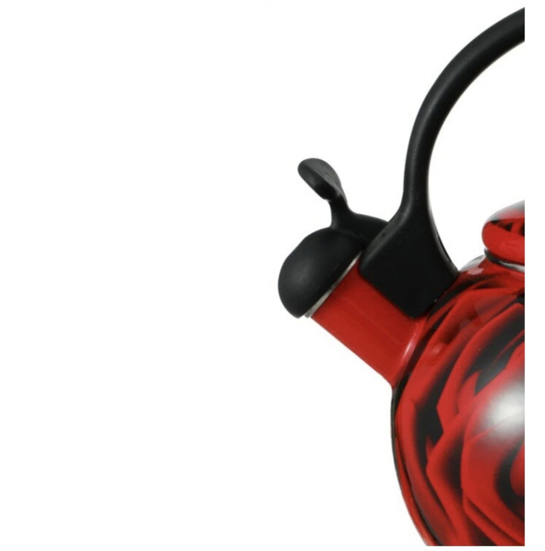 фото Kl-4478 чайник эмаль 2,5л kelli роза