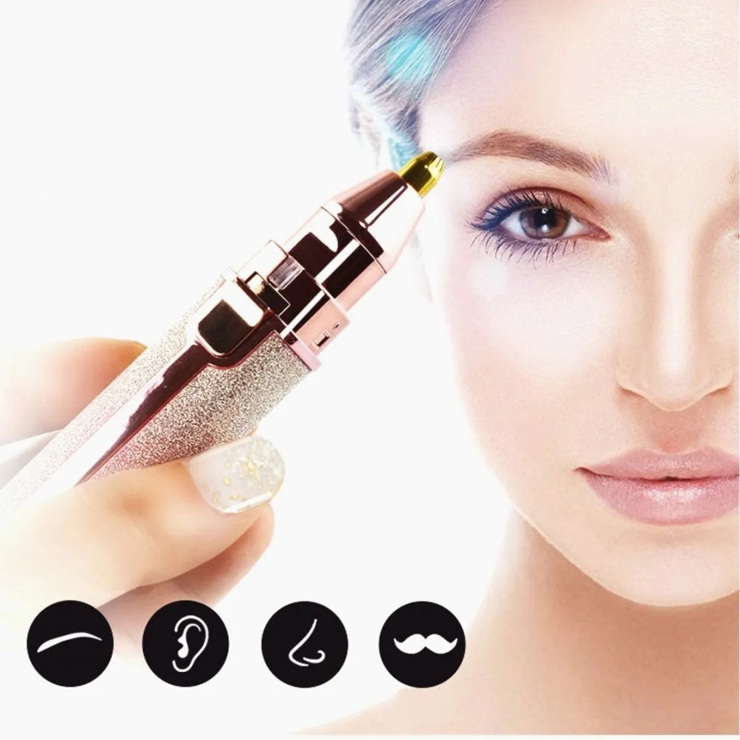 Портативный триммер 2 в 1 с зарядкой USB Flawzbss Battery Operated Eyebrow Trimmer CF-001B