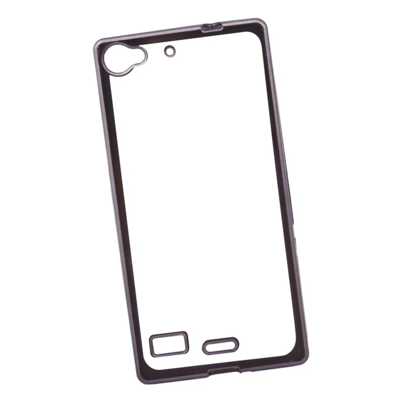 

Силиконовый чехол «LP» для Lenovo Vibe X2 TPU (прозрачный с черной хром рамкой) европакет