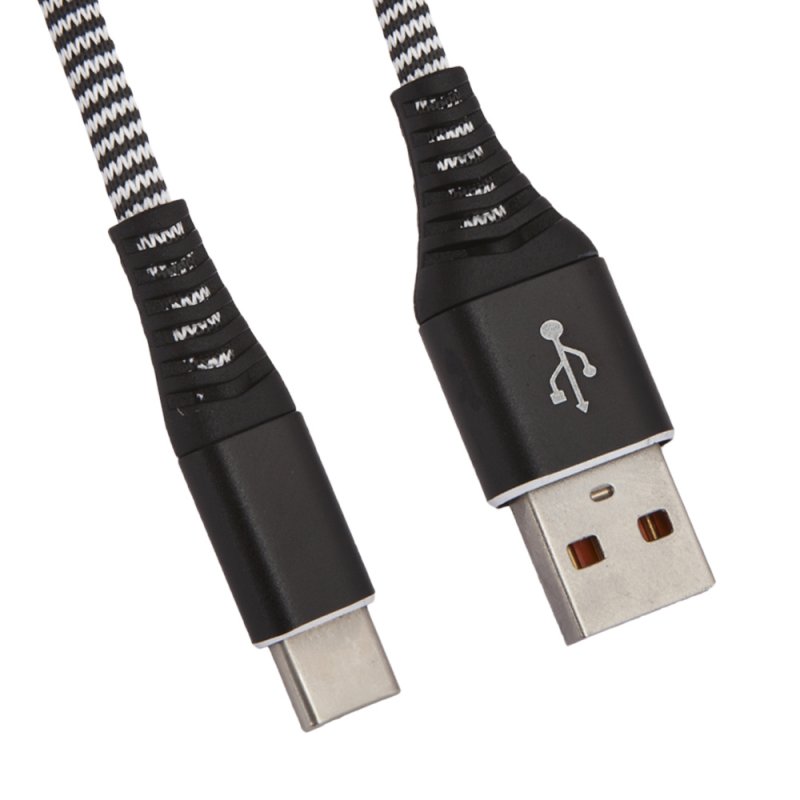 

USB кабель «LP» Type-C «Носки» (черный/блистер)