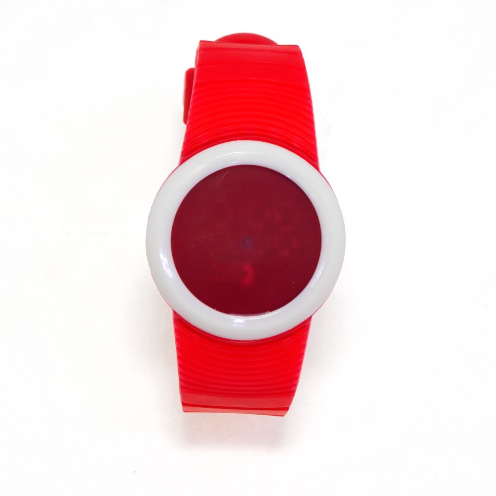 Ультратонкие силиконовые LED часы Nexer G1218, Красный