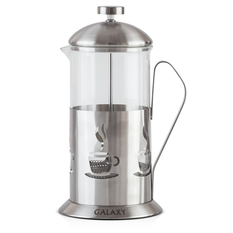 

Френч-пресс Galaxy GL 9318, 1000мл, колба из боросиликатного стекла, фильтр нержавейка