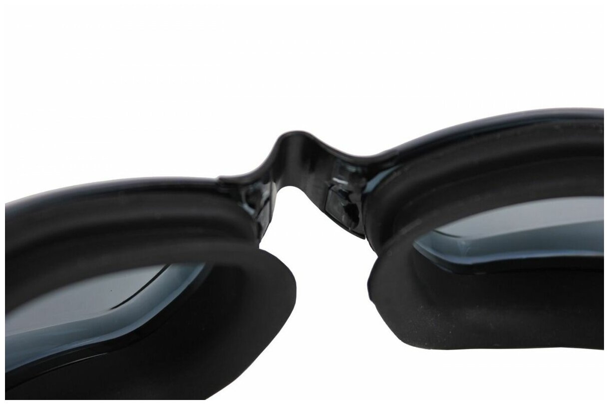 фото Очки для плавания bradex комфорт+, черные, цвет линзы - прозрачный