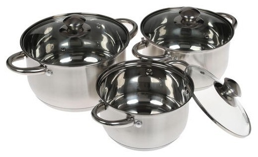 фото Набор кастрюль kelli kl-4201 6 пр.