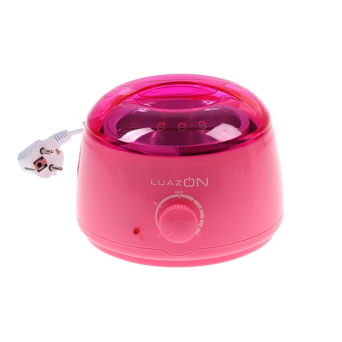 Воскоплав баночный электрический LuazON, 400 гр, розовый