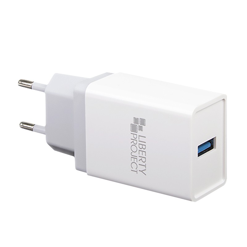 

СЗУ «LP» с USB выходом QC 3.0 5В-2,4А/9В-2А/12В-1,67А «Brick Series» (белое) (OEM)