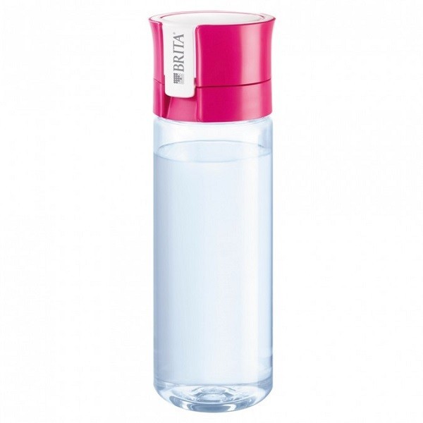 Фильтр-бутылка BRITA Филл-энд-гоу Вайтал розовая в комплекте 1 фильтр-диск, 600мл