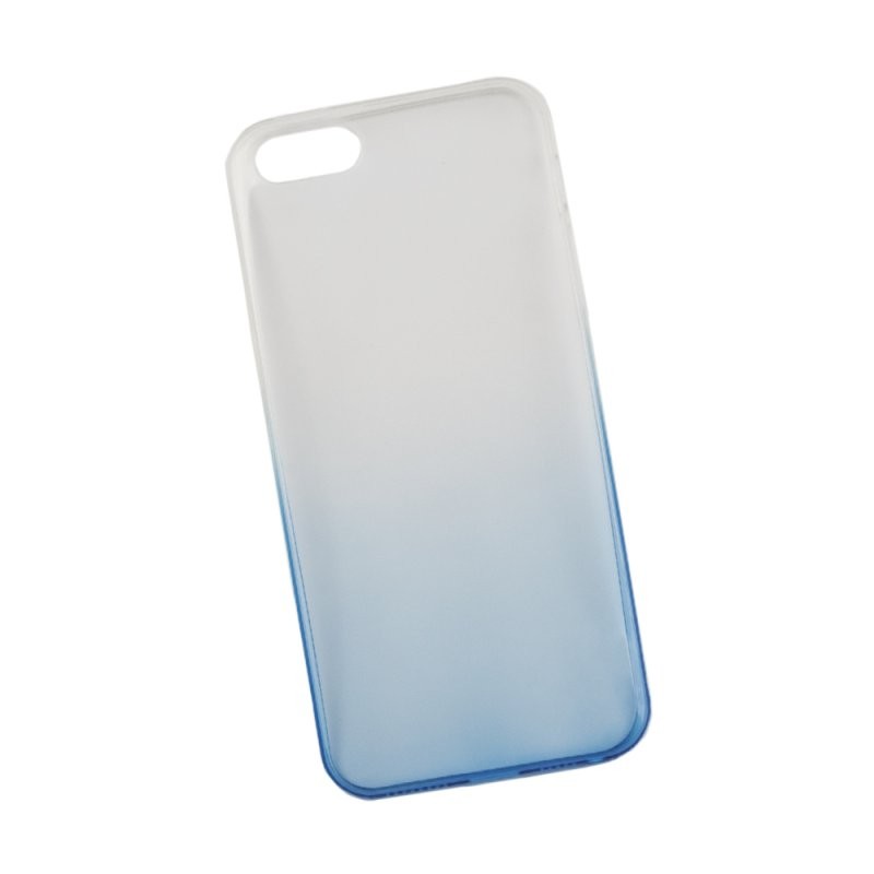 

Силиконовая крышка «LP» для iPhone 5/5s/SE (градиент белый/синий) коробка